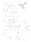 Part Location Diagram of 160571 Weed Eater Arm Assembly Clutch Primary
